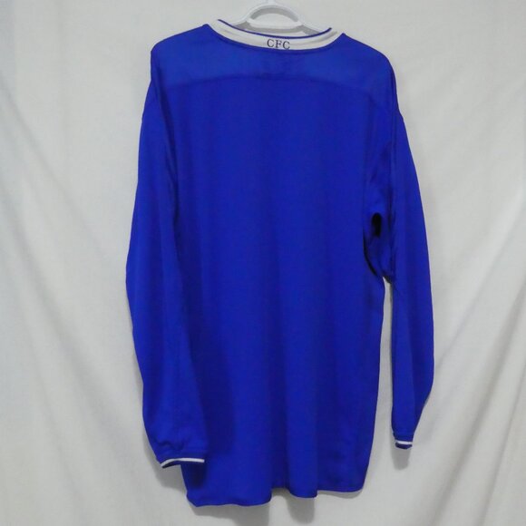 Y2K | UMBRO | 2003 - 2005 | XL- extra large | Blue and White Chelsea Home Shirt - Picture 4 of 16